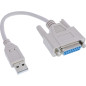 InLine 33101 Câble adaptateur USB, USB mâle A sur 15 broches femelle, Beige InLine 33101 Câble adaptateur USB, USB mâle A sur 15 broches femelle, Beige