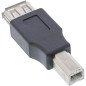 InLine 33442 USB 2.0 adaptateur USB 2.0-A F USB 2.0-B M - Noir InLine 33442 USB 2.0 adaptateur USB 2.0-A F USB 2.0-B M - Noir
