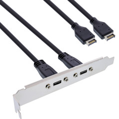 InLine® Fente USB Type-C vers USB 3.1 Panneau avant Key-A interne 0,5 m