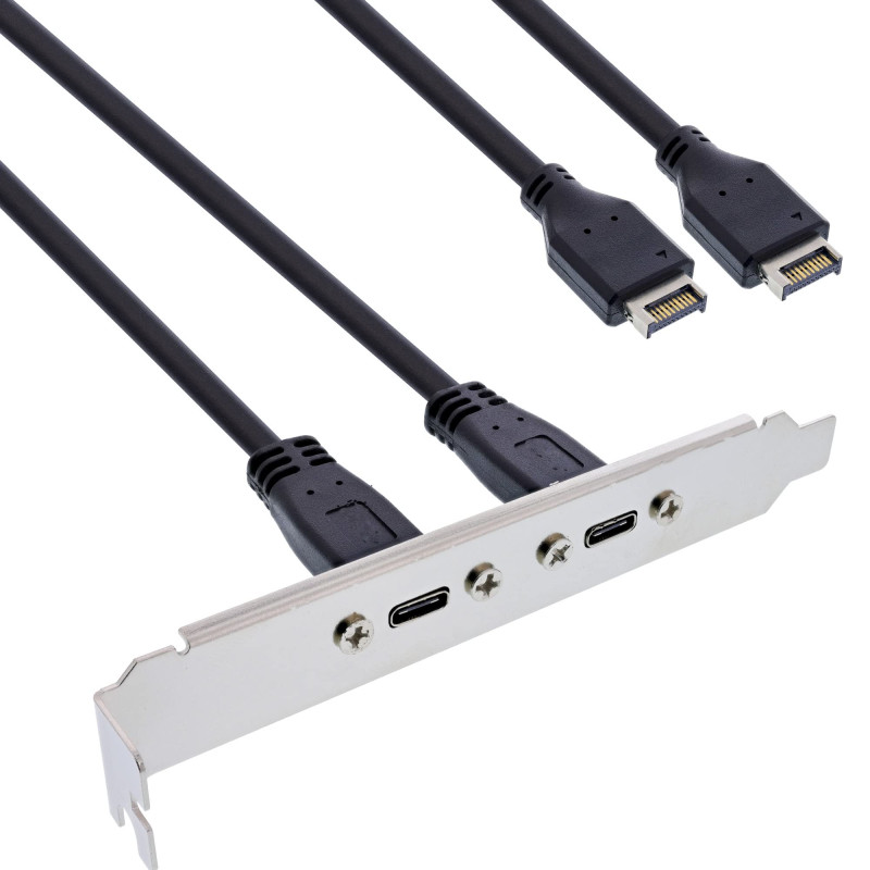 InLine® Fente USB Type-C vers USB 3.1 Panneau avant Key-A interne 0,5 m InLine® Fente USB Type-C vers USB 3.1 Panneau avant Key-A interne 0,5 m