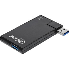 InLine 35391 180 Twist Hub USB 3.0 4 Ports pivotant Noir