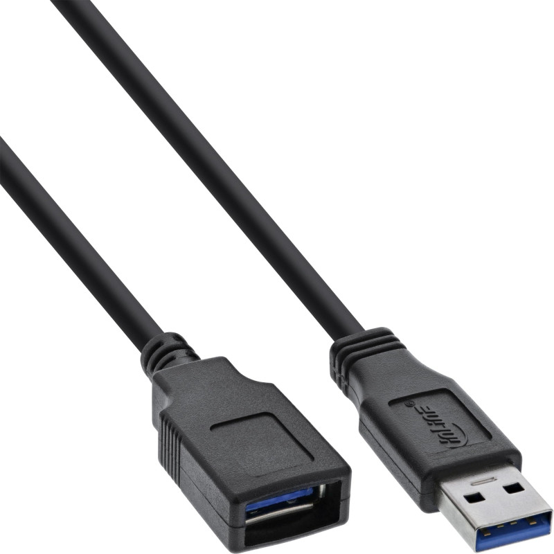 InLine 4043718153725 câble USB 1,5 m USB 3.2 Gen 1 (3.1 Gen 1) USB A Noir InLine 4043718153725 câble USB 1,5 m USB 3.2 Gen 1 (3.1 Gen 1) USB A Noir