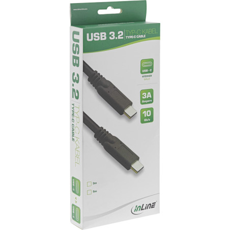 InLine 35705A câble USB 5 m USB 3.2 Gen 1 (3.1 Gen 1) USB C Noir