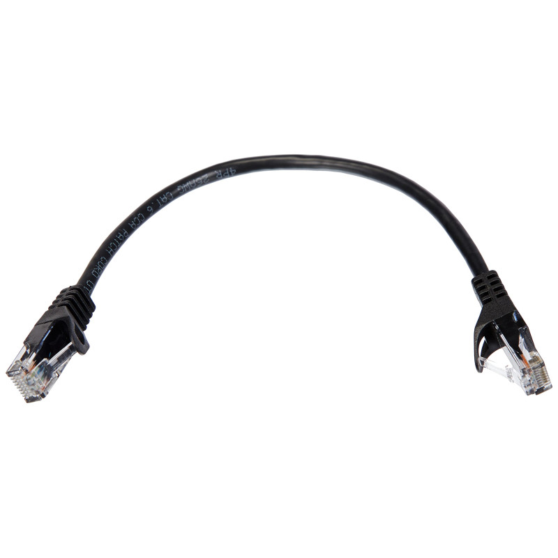 lanberg Cat.6 UTP 0,25 M Noir