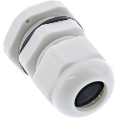 InLine 21487 Passe-câble IP68 avec Contre-écrou PG 13.5, Nylon, 6-12 mm, 10 pièces, Gris