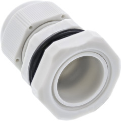 InLine 21487 Passe-câble IP68 avec Contre-écrou PG 13.5, Nylon, 6-12 mm, 10 pièces, Gris
