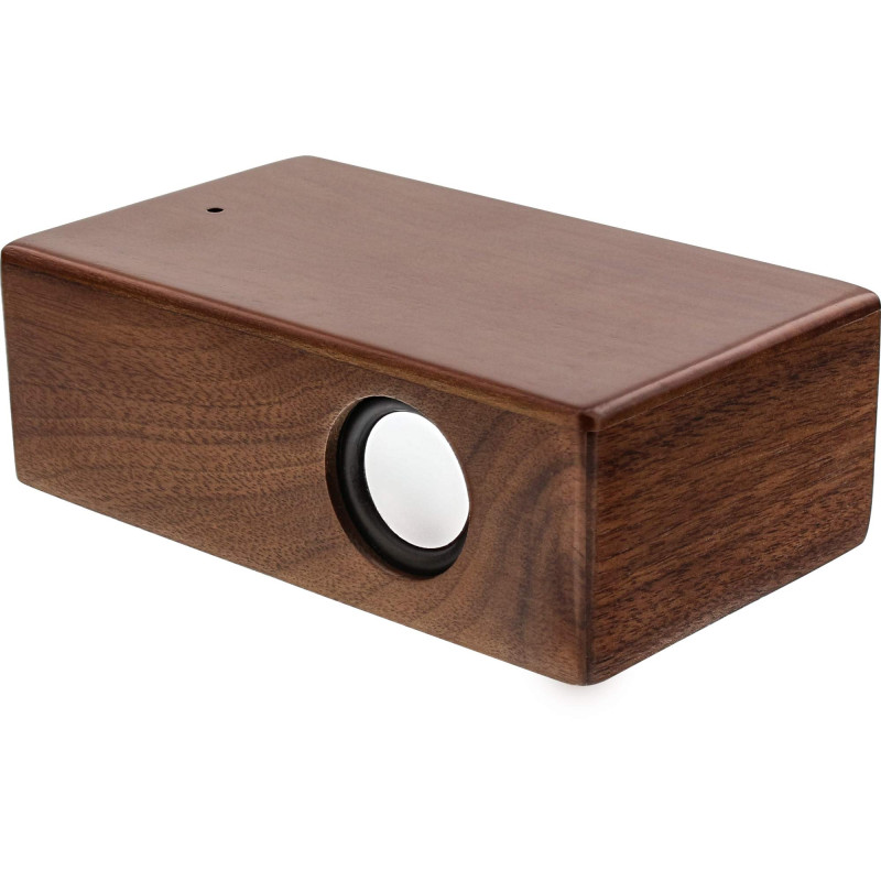 InLine woodbrick en Bois de Noyer véritable-Amplifier Le Son