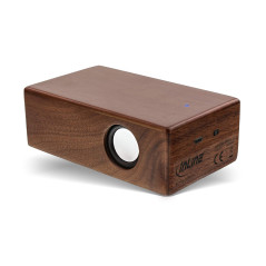 InLine woodbrick en Bois de Noyer véritable-Amplifier Le Son