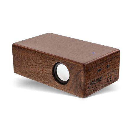 InLine woodbrick en Bois de Noyer véritable-Amplifier Le Son