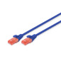 DIGITUS Câble LAN Cat 6-10m - RJ45 Câble réseau - UTP non blindé - Compatible Cat-6A & Cat-5e - Bleu DIGITUS Câble LAN Cat 6-10m - RJ45 Câble réseau - UTP non blindé - Compatible Cat-6A & Cat-5e - Bleu