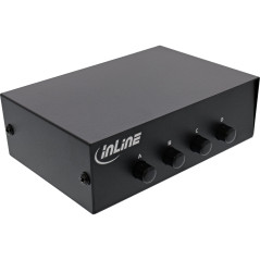InLine® Commutateur série Manuel 4 Voies RS232 9 Broches Sub-D