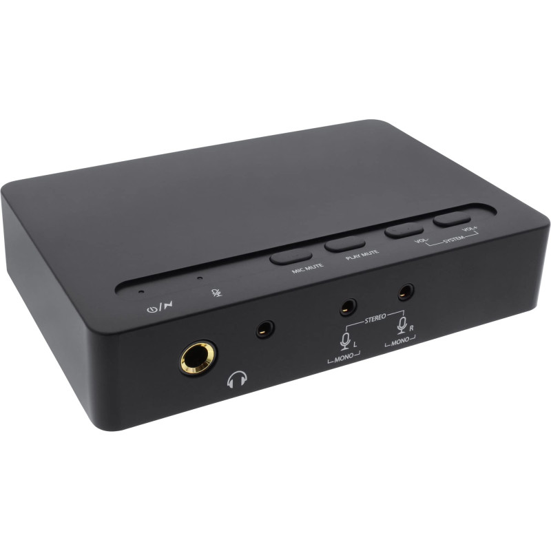 InLine 66670b USB 2.0 Sound Box 7.1 Bit, 48 kHz avec câble Toslink vers Toslink in/Out InLine 66670b USB 2.0 Sound Box 7.1 Bit, 48 kHz avec câble Toslink vers Toslink in/Out