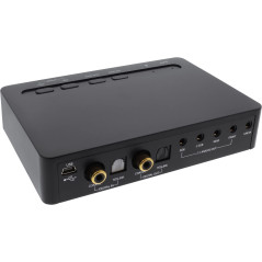 InLine 66670b USB 2.0 Sound Box 7.1 Bit, 48 kHz avec câble Toslink vers Toslink in/Out