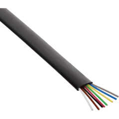 InLine 68818 Câble modulaire 8 Fils Noir 100 m