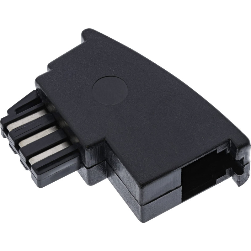 InLine 69948b TAE-F RJ11 Adaptateur interface de câble/genre Noir - Interface de câble/adaptateur de genre (TAE-F, RJ11, Mâle/Fe