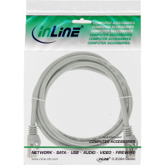 InLine 72502 Câble patch SF/UTP Cat.5e Gris 2 m