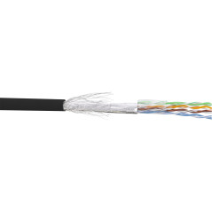 InLine 72099S câble de réseau Noir 100 m Cat5e SF/UTP (S-FTP)