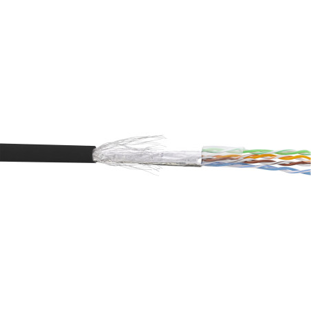 InLine 72099S câble de réseau Noir 100 m Cat5e SF/UTP (S-FTP)