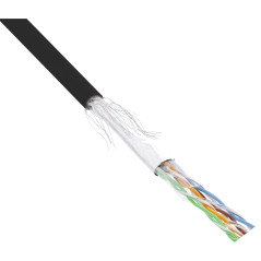 InLine 72099S câble de réseau Noir 100 m Cat5e SF/UTP (S-FTP)