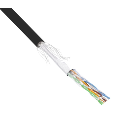 InLine 72099S câble de réseau Noir 100 m Cat5e SF/UTP (S-FTP)