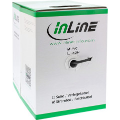 InLine 72099S câble de réseau Noir 100 m Cat5e SF/UTP (S-FTP)