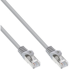 InLine 72533 Câble de raccordement SF/UTP Cat. 5e Gris 0,3 m