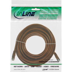InLine S-FTP Cat.5e 7.5m câble de réseau Marron 7,5 m