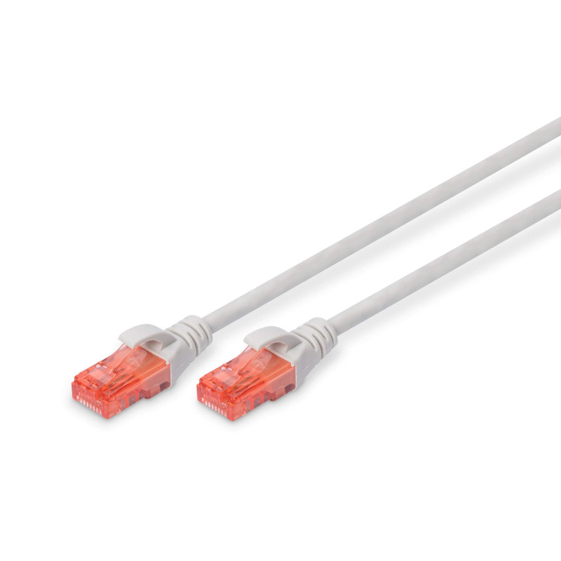 DIGITUS Câble LAN Cat 6 - 30m - RJ45 Câble réseau - UTP non blindé - Compatible Cat-6A & Cat-5e - Gris DIGITUS Câble LAN Cat 6 - 30m - RJ45 Câble réseau - UTP non blindé - Compatible Cat-6A & Cat-5e - Gris