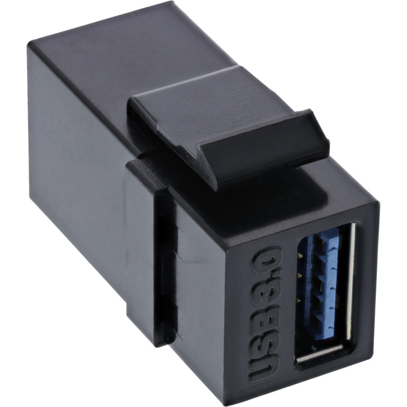 InLine 76202L USB 3.0 Keystone Snap-In Insert USB A Femelle/Femelle Noir InLine 76202L USB 3.0 Keystone Snap-In Insert USB A Femelle/Femelle Noir