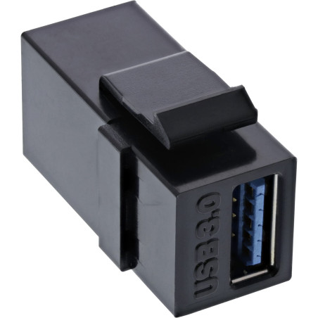InLine 76202L USB 3.0 Keystone Snap-In Insert USB A Femelle/Femelle Noir