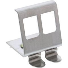 InLine 76203B Support de Module Keystone Snap-in en métal pour Rail Chapeau