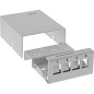 InLine® Plaque de Brassage encastrée pour 4 Prises Keystone RJ45 Métal Gris Clair RAL7035 InLine® Plaque de Brassage encastrée pour 4 Prises Keystone RJ45 Métal Gris Clair RAL7035