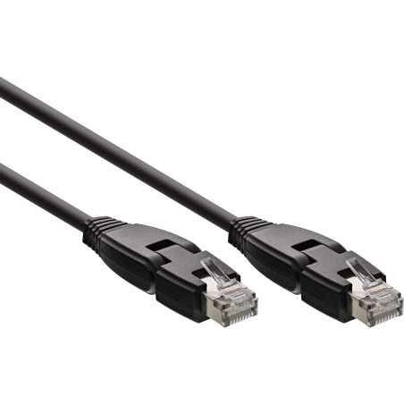InLine 4043718235254 câble de réseau Noir 1 m Cat6a S/FTP (S-STP)