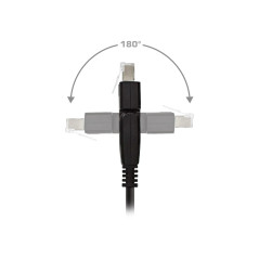 InLine 4043718235254 câble de réseau Noir 1 m Cat6a S/FTP (S-STP)