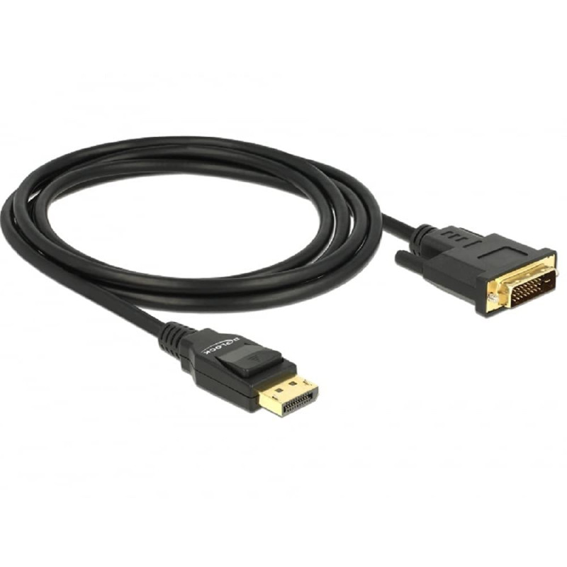 DeLOCK 85313 2 m DisplayPort DVI-D Noir Câble vidéo et Adaptateur, 85313 DeLOCK 85313 2 m DisplayPort DVI-D Noir Câble vidéo et Adaptateur, 85313