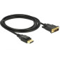 DeLOCK 85313 2 m DisplayPort DVI-D Noir Câble vidéo et Adaptateur, 85313 DeLOCK 85313 2 m DisplayPort DVI-D Noir Câble vidéo et Adaptateur, 85313