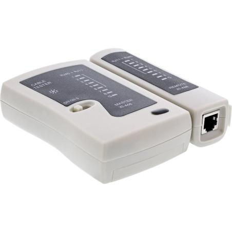 InLine 79998 A Testeur de câble RJ45 avec 9 LED