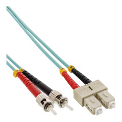 InLine 82502O Câble Duplex LWL SC/St 50/125 µm OM3, 2 m