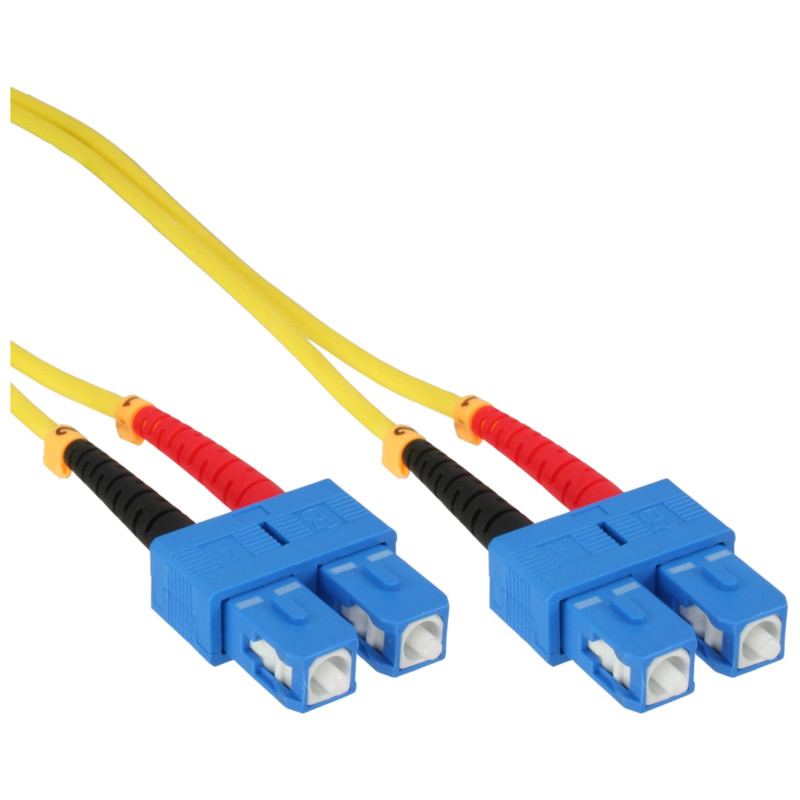 InLine 82925C câble de Fibre Optique 0,5 m 2X SC OS2 Noir, Bleu, Rouge, Blanc, Jaune InLine 82925C câble de Fibre Optique 0,5 m 2X SC OS2 Noir, Bleu, Rouge, Blanc, Jaune