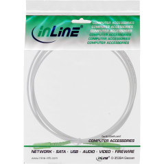 InLine 88355 câble de fibre optique 0,5 m SC/APC OS2 Blanc