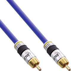 InLine 89810P Câble audio numérique/vidéo RCA Contacts dorés RCA M/M 10 m