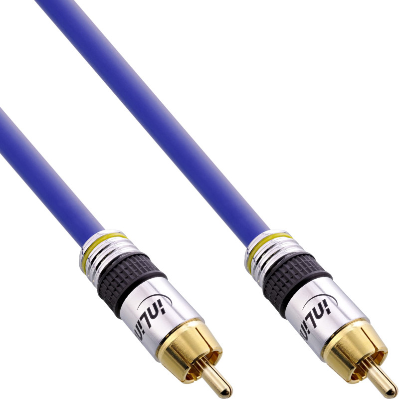 InLine 89810P Câble audio numérique/vidéo RCA Contacts dorés RCA M/M 10 m