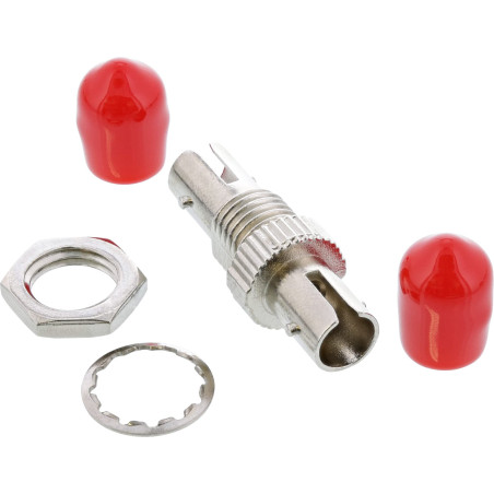 InLine Simplex St/St, Multimode St St Rouge Interface, Argent câble et Adaptateur
