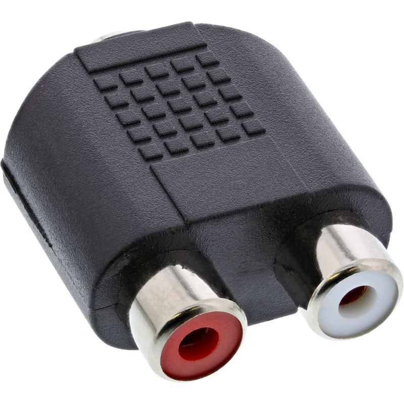 InLine 99346 3.5 mm 2 x RCA Noir de câble d'interface et Adaptateur
