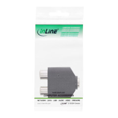 InLine 99346 3.5 mm 2 x RCA Noir de câble d'interface et Adaptateur