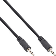 InLine 99932E 0.3m 3,5mm 3,5mm Noir câble Audio