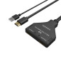AISENS - A123-0654 - HDMI Duplicateur 4K@30Hz 1x2 avec alimentation USB et câble, noir, 30cm AISENS - A123-0654 - HDMI Duplicateur 4K@30Hz 1x2 avec alimentation USB et câble, noir, 30cm