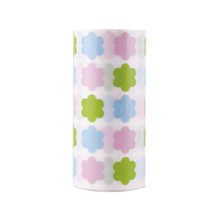 APLI Kids 19236 - Rouleau de gommettes "fleurs multicolores" dans les tons pastel - Adhésif permanent - Format idéal pour les at