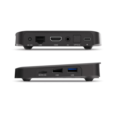 YOUIN Récepteur Android TV T2 EN1060K 4K UHD avec DVB-T2 Chromecast Assistant Google HDMI WiFi Dual Band Bluetooth USB TV Connec