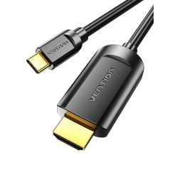 Vention Câble USB C vers HDMI 2 m, 4K@30Hz Adaptateur USB Type C vers HDMI [Compatible Thunderbolt 3] Compatible avec iPad Pro, 